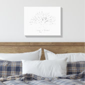 Canvas Thumbprint Tree Gastenboek (Insitu (Slaapkamer))