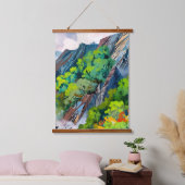 Canvas van de natuur hangend wandkleed (Slaapkamer)