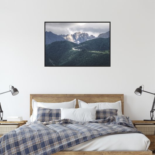 canvas van het Uitzicht Afdruk (Insitu (Slaapkamer))