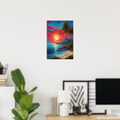 Canvas van Tropische pracht Poster (Thuiskantoor)