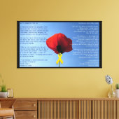 Canvas - Verpakt - Memorial Day Poppy (Insitu (Woonkamer))