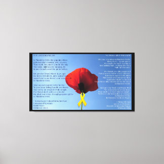 Canvas - Verpakt - Memorial Day Poppy Afdruk