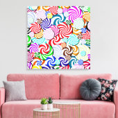 Canvas - verpakt - Snoep collage (Insitu (Woonkamer))