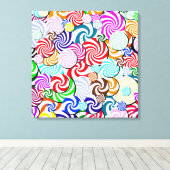 Canvas - verpakt - Snoep collage (Insitu (Houten vloer))