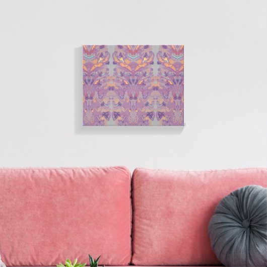 Canvas voor Abstracte Waterverf "Arthros" (Insitu (Woonkamer))