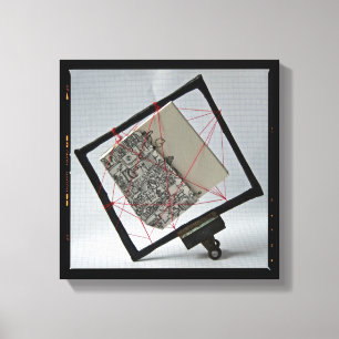 Canvas voor boekfotografie van afgepakt kunstenaar afdruk