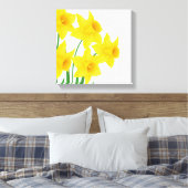 Canvas Wall Art-Daffodils Afdruk (Insitu (Slaapkamer))