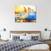 Canvas Wall Art-Sunrise Ice Chunks (Insitu (Slaapkamer))