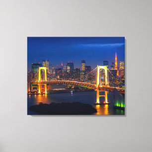 Canvas Wall Art-Tokyo Skyline Afdruk
