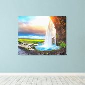 Canvas Wall Art-Waterfall (Insitu (Houten vloer))