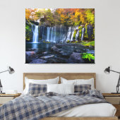 Canvas Wall Art-Waterfall Japan Afdruk (Insitu (Slaapkamer))