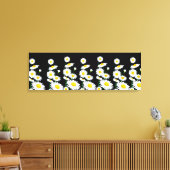 Canvas Wall Art-White Daisies (Insitu (Woonkamer))