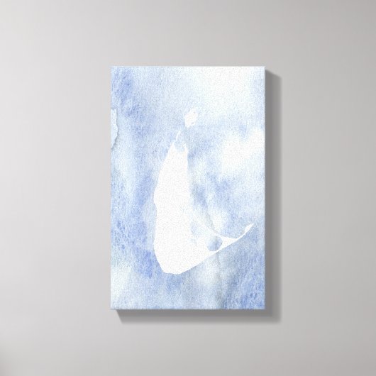 Canvas Waterverf Nantucket Afdruk (Voorkant)