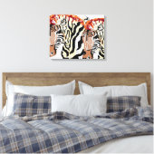Canvas wikkels/Zebras Afdruk (Insitu (Slaapkamer))