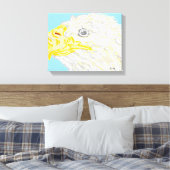 Canvas wikkelt de adelaar in afdruk (Insitu (Slaapkamer))