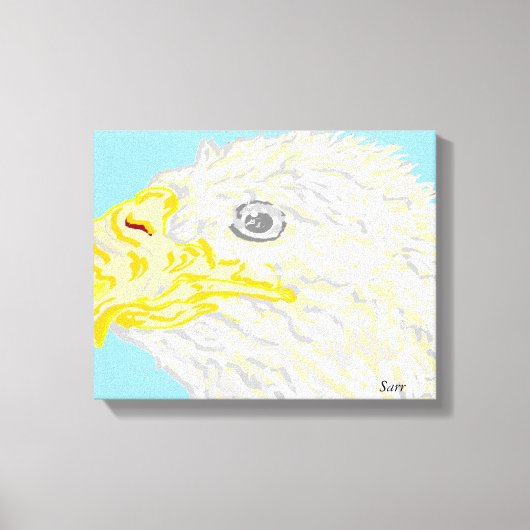 Canvas wikkelt de adelaar in afdruk (Voorkant)