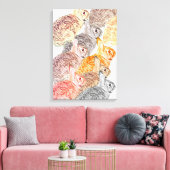 Canvas: Wild about Rabbits  Canvas Afdruk (Insitu (Woonkamer))