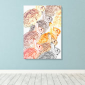 Canvas: Wild about Rabbits  Canvas Afdruk (Insitu (Houten vloer))