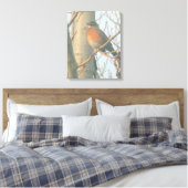 Canvas - Winter Robin (Insitu (Slaapkamer))