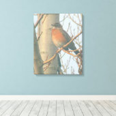 Canvas - Winter Robin (Insitu (Houten vloer))