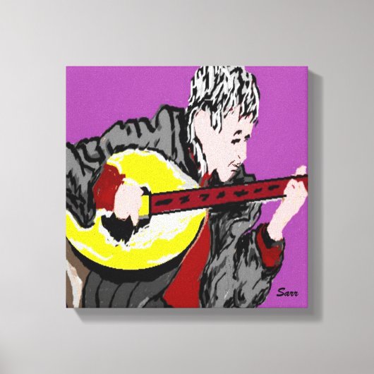 Canvas Wrap/Bouzouki Player Afdruk (Voorkant)