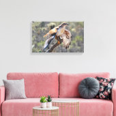 Canvas Wrap: ijzerhoudende havik Afdruk (Insitu (Woonkamer))