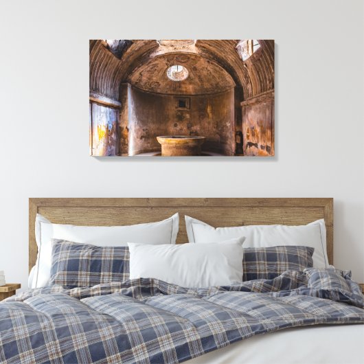 Canvas Wrap - Romeinse baden - Ancient Pompeii, It (Insitu (Slaapkamer))