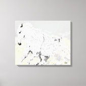 Canvas Wrap White Stallion in Motion (Voorkant)