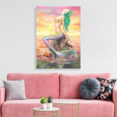 Canvas Zeemeermin (Insitu (Woonkamer))