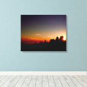 Canvas Zonsondergang Afdruk (Insitu (Houten vloer))