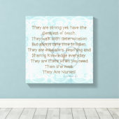 Canvas zuster Poem Wall Art: "Het zijn zusters!" Afdruk (Insitu (Houten vloer))