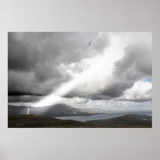 canvasafdruk eiland poster