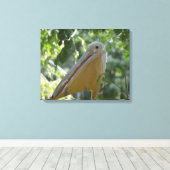 Canvasafdruk met grappig pelicaans canvas afdruk (Insitu (Houten vloer))