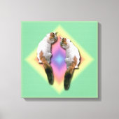 Canvasafdruk - Mirrored Calico Cat Canvas Afdruk (Voorkant)