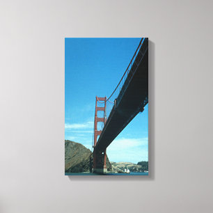 Canvasafdruk - onder de Golden Gate Bridge Canvas Afdruk