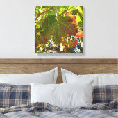 Canvasafdruk - wijnstokken met druiven canvas afdruk (Insitu (Slaapkamer))