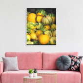 Canvasafdruk - Zomerpompoen Canvas Afdruk (Insitu (Woonkamer))