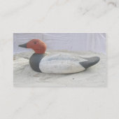 Canvasback Cartes de visite Decoy (Dos)
