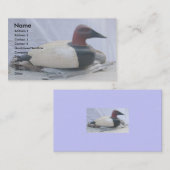 Canvasback Decoy #1 Visitekaartjes (Voorkant / Achterkant)