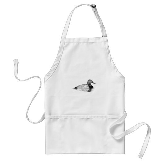 Canvasback Line Art Standaard Schort (Voorkant)