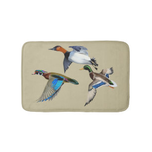 Canvasback-, Wilde Eend- en Carolina-eenden vliege Badmat