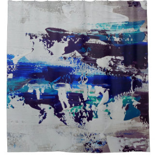 Canvasprint Brise | Hedendaagse abstracte kunst Douchegordijn