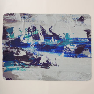 Canvasprint Brise | Hedendaagse abstracte kunst Sherpa Deken