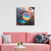 Canvasprint (Fire Opal-2) Canvas Afdruk (Insitu (Woonkamer))