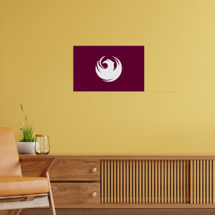 Canvasprint met vlag van Phoenix, Arizona Poster