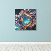 Canvasprinten (Fire Opal-4) Canvas Afdruk (Insitu (Houten vloer))