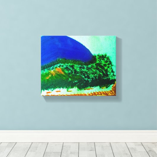 CANVASS ART MOUNTAIN CANVAS AFDRUK (Insitu (Houten vloer))