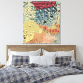 Canvastavla Sarah Rubellite  Canvas Afdruk (Insitu (Slaapkamer))