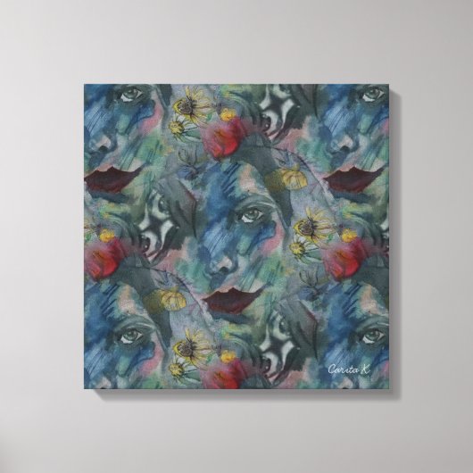 Canvastavla Sarah Rubellite Canvas Afdruk (Voorkant)