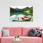 Canvastryck — Roddbåt Canvas Afdruk (Insitu (Woonkamer))